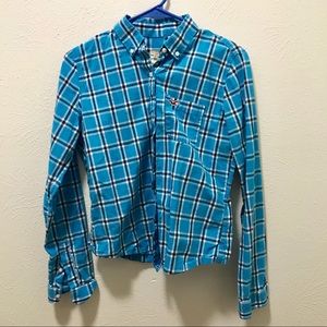 Blue-black Plaid Flannel